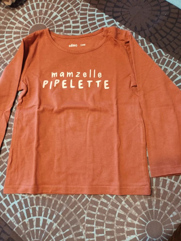 Tee shirt fille 24 mois gemo