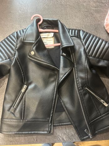 Veste en cuir fille