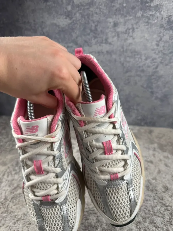 New Balance 530 Running Abzorb - Beige & White & Pink - photo numéro 13