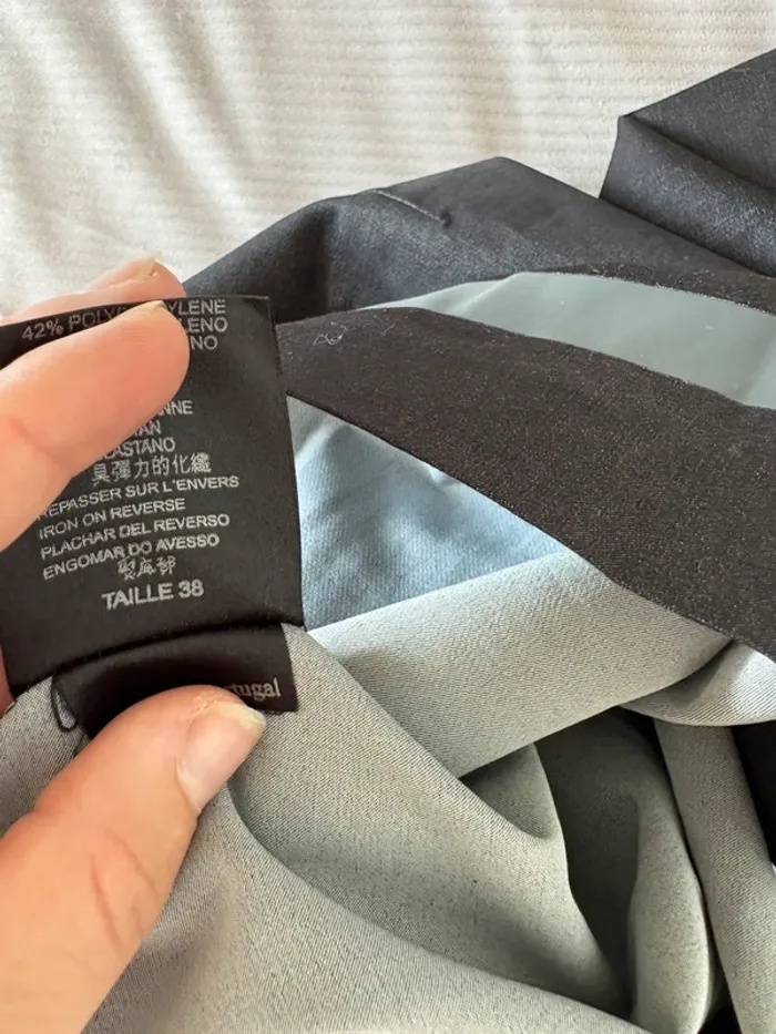 Mini jupe Cop Copine gris/noir – Taille 38 - photo numéro 4