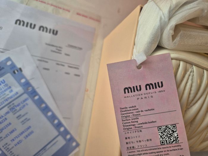 Sac miu miu crème - photo numéro 7