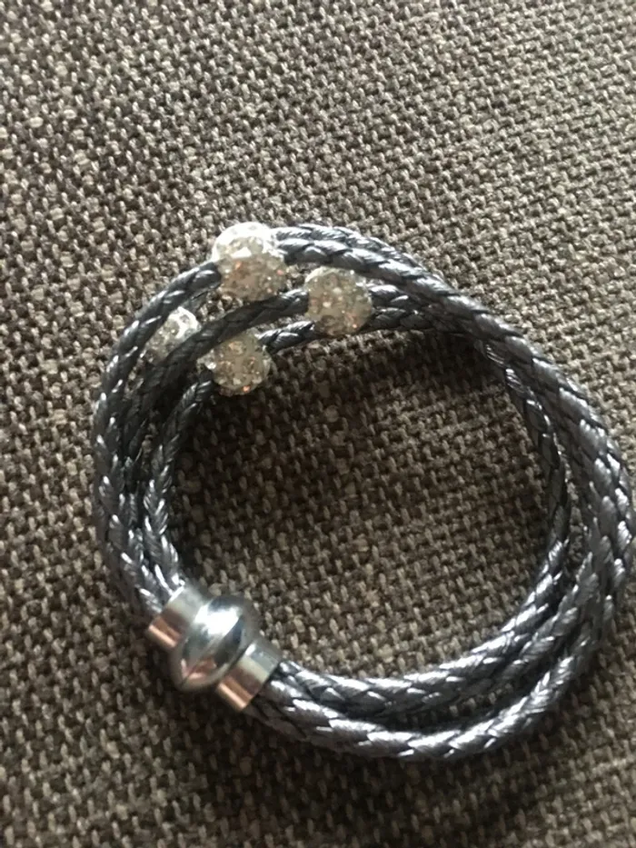 Bracelet style cuir Luxury Crystal - photo numéro 7