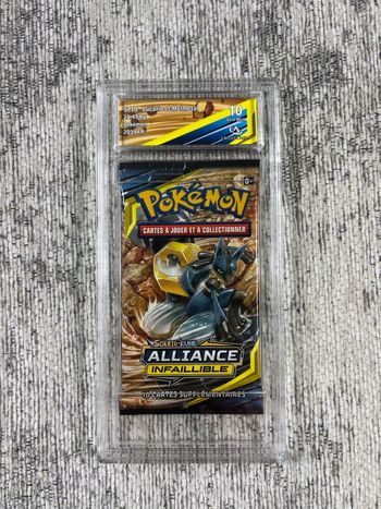Booster Pokemon SL10 Alliance Infaillible Lucario et Melmetal Gradé Collect Aura 10