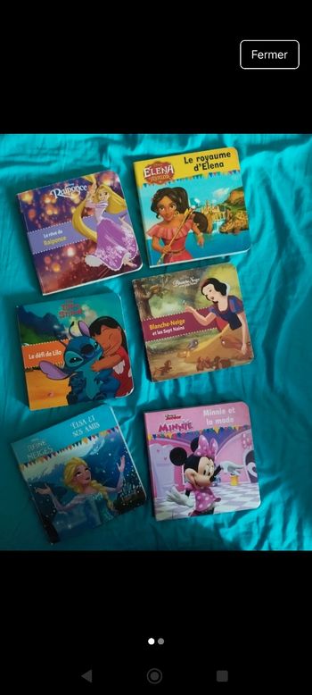 Lot de livres cartonnés Disney