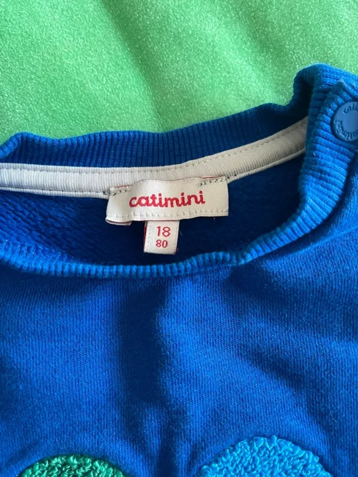 Pull bleu catimini petit garçon 18mois - photo numéro 4