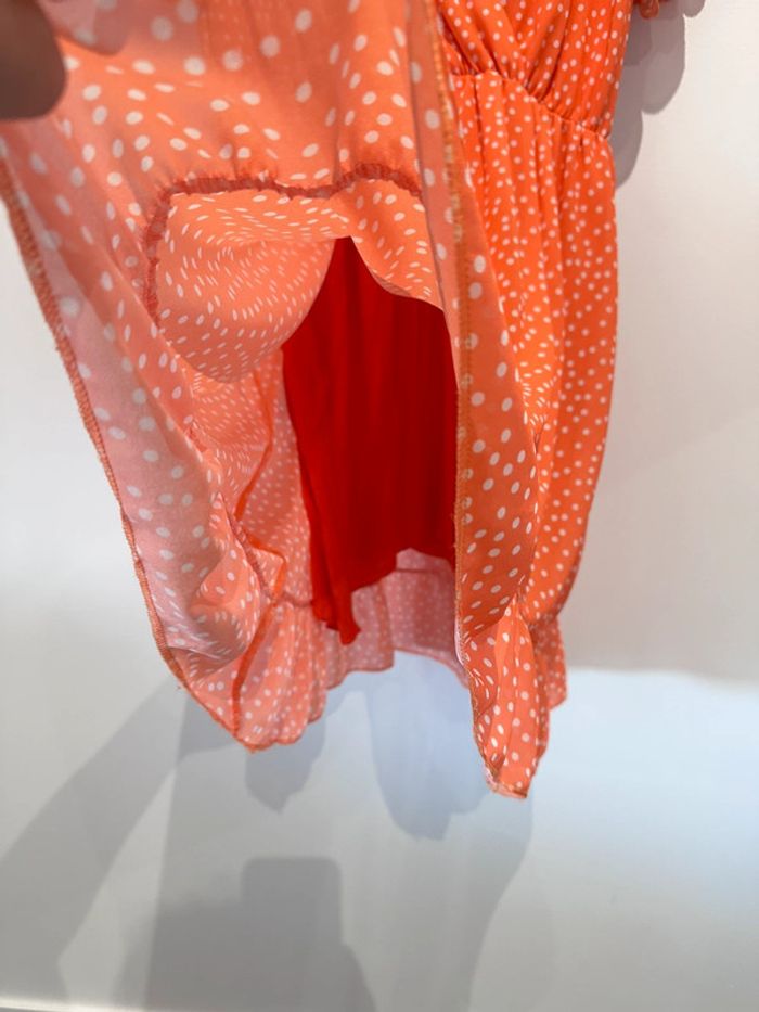 Robe orange à pois - photo numéro 5