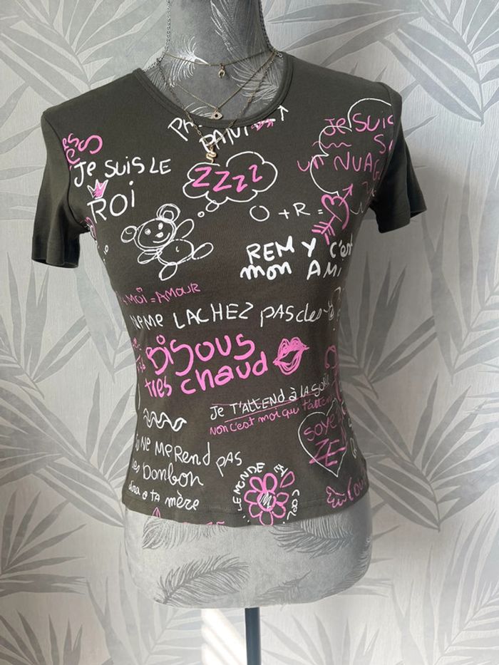 Tee shirt manches courtes imprimé