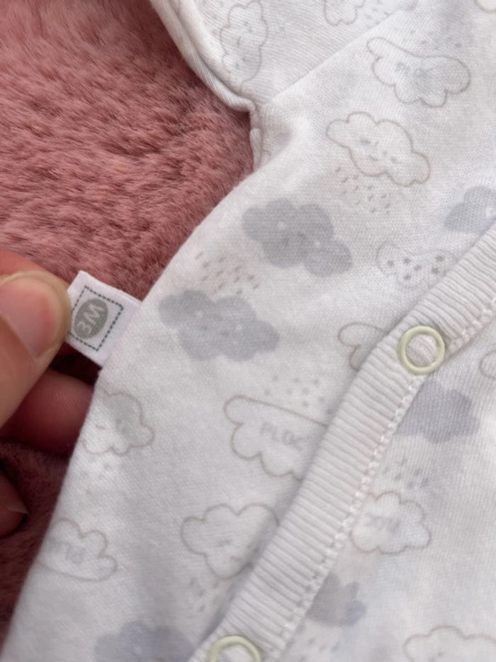 Lot 3 pyjama 1 pièce avec pied bébé fille 3 mois - photo numéro 9