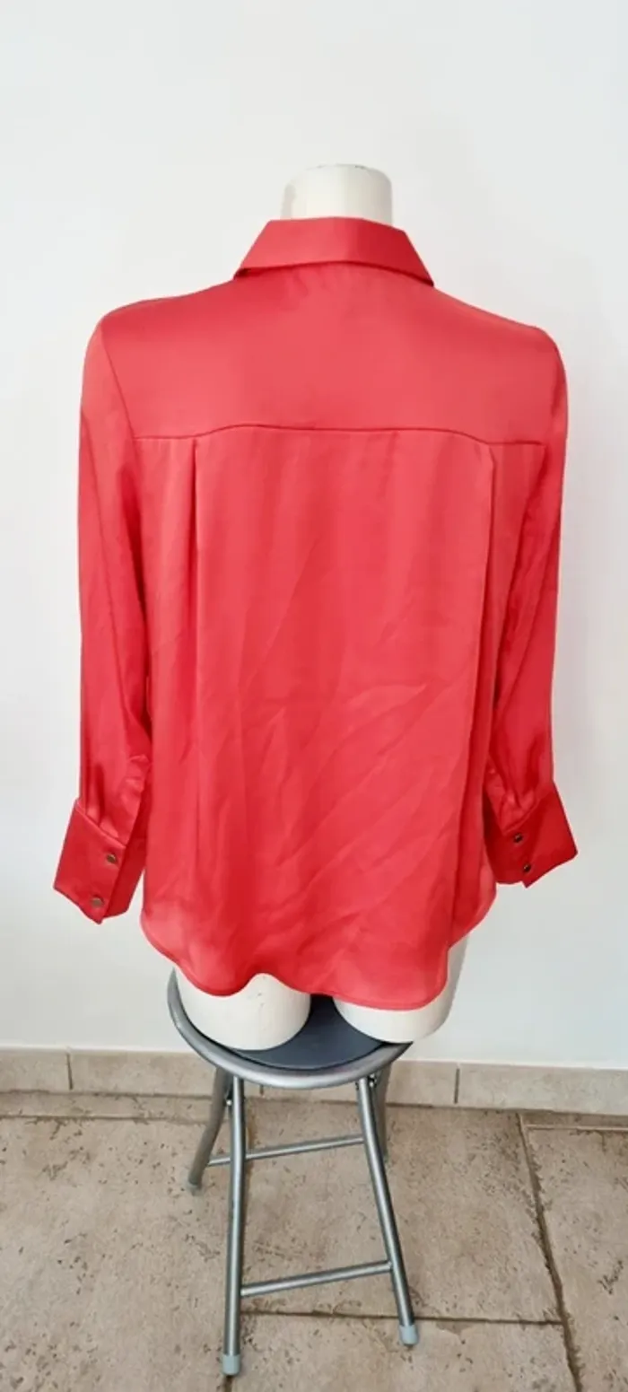 Blouse orange satinée autograph 38 - photo numéro 6