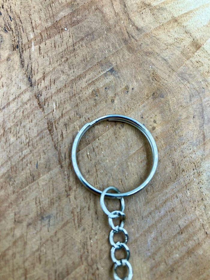 Porte-clé feuille bohème lotus - photo numéro 3