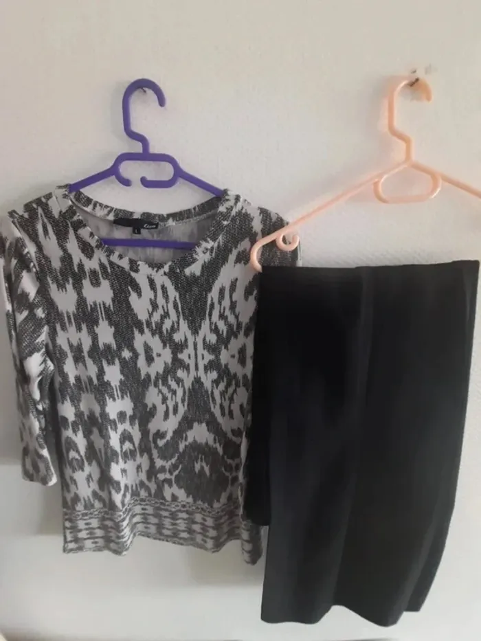 Ensemble pantalon et haut taille 40/L tbe
