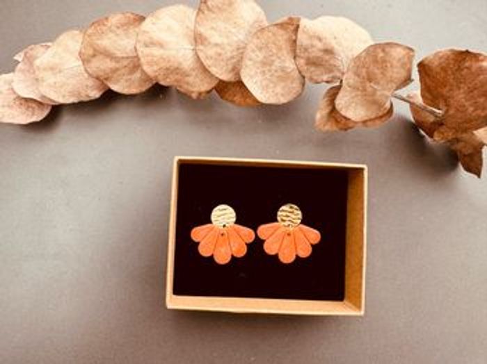 Boucles d’oreilles Fiore Orange