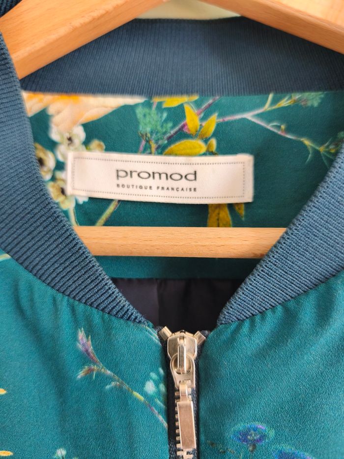 Bomber Femme - Blouson imprimé à Fleurs Asiatiques - PROMOD - photo numéro 2