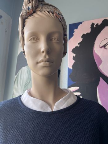 Pull chemise bleu marine blanc marque kookai taille 2 neuf etiquette cadeau 