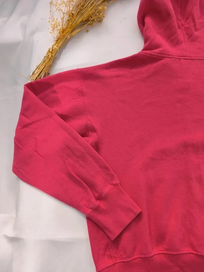 Sweat capuche homme zippé rose logo bleu clair Ralph Lauren taille L excellent état - photo numéro 9