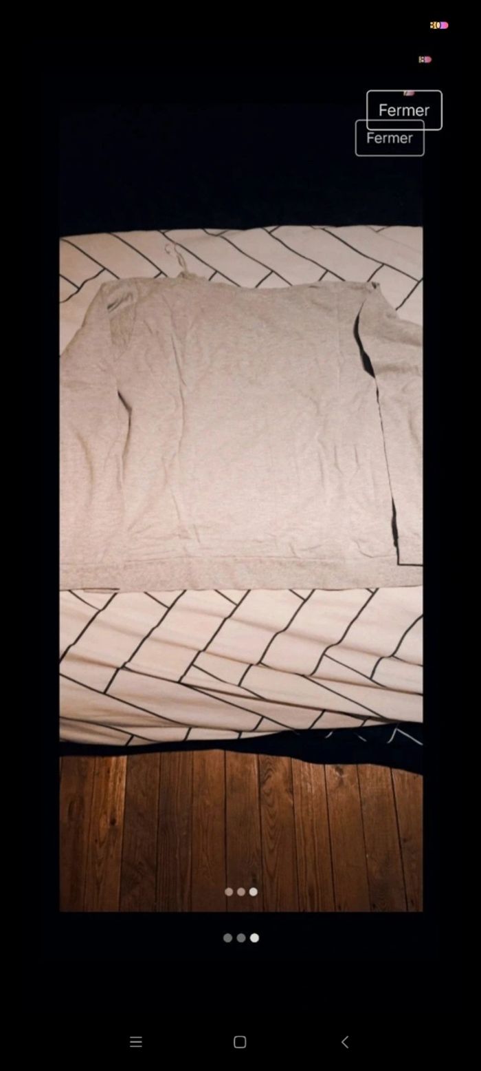 Pull gris - photo numéro 2