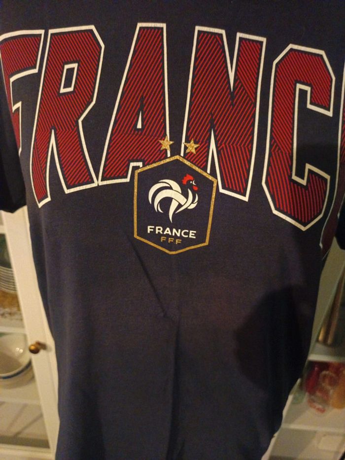 T shirt homme France FFF 2 étoiles T M - photo numéro 3
