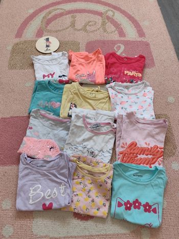 Lot t-shirts été 12 mois
