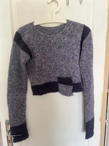 Pull court tricoté
