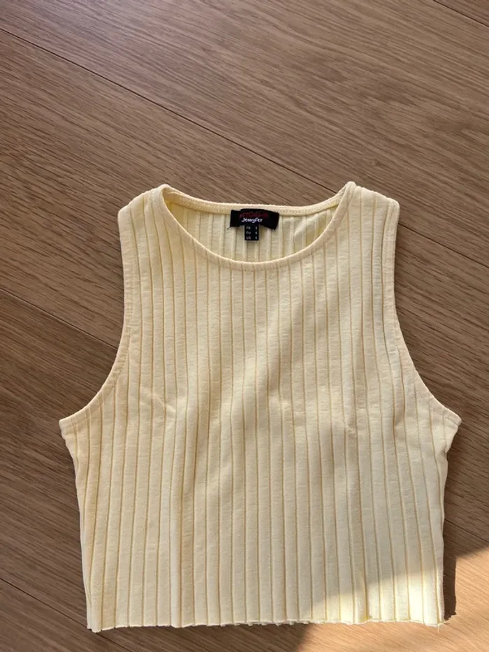 Teeshirt jaune Jennyfer taille S - photo numéro 4