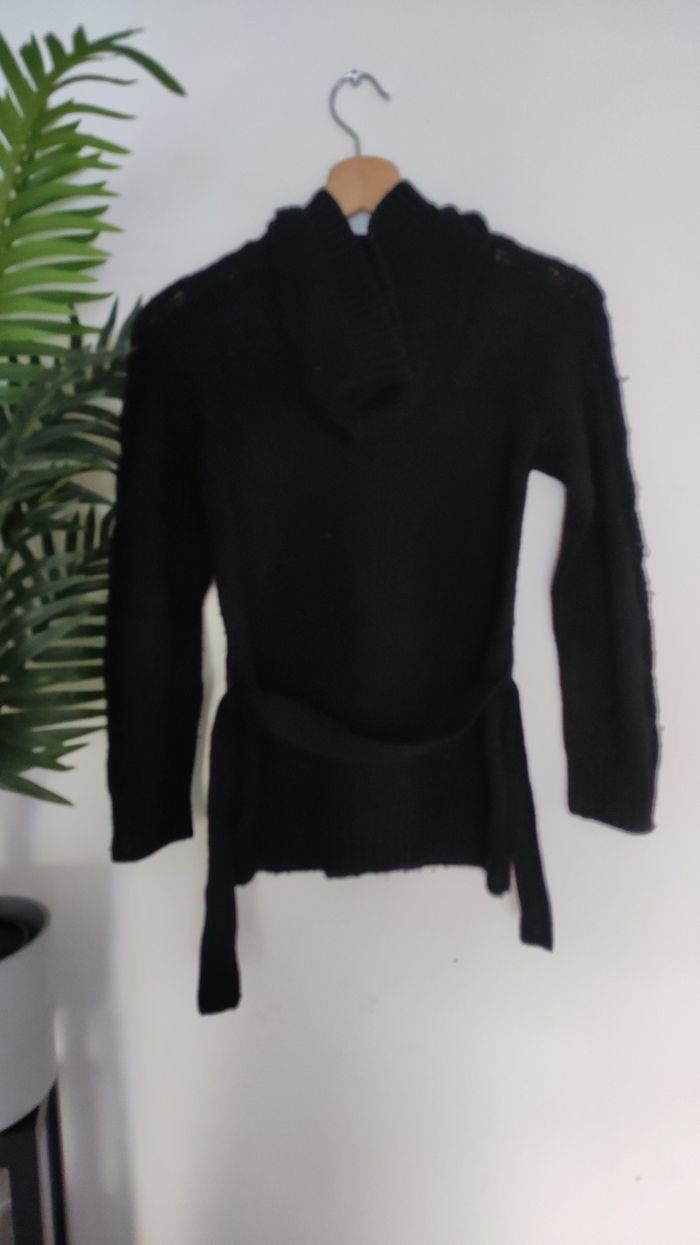 Long gilet grosse maille - photo numéro 2