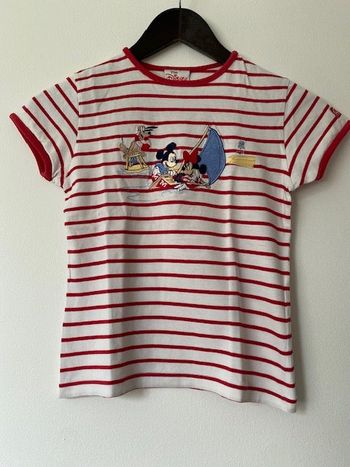 T-shirt marinière Mickey & Minnie