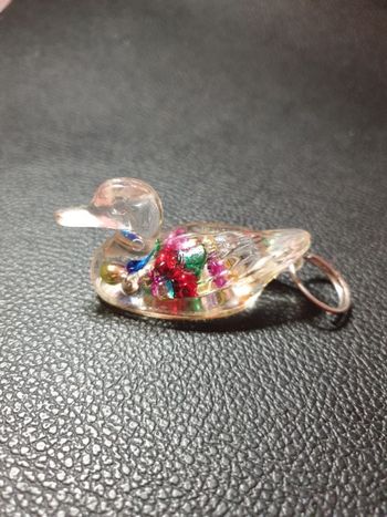 Porte-clés Oiseau avec billes