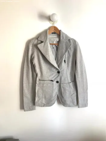 Veste grise style perfecto IKKS taille 34