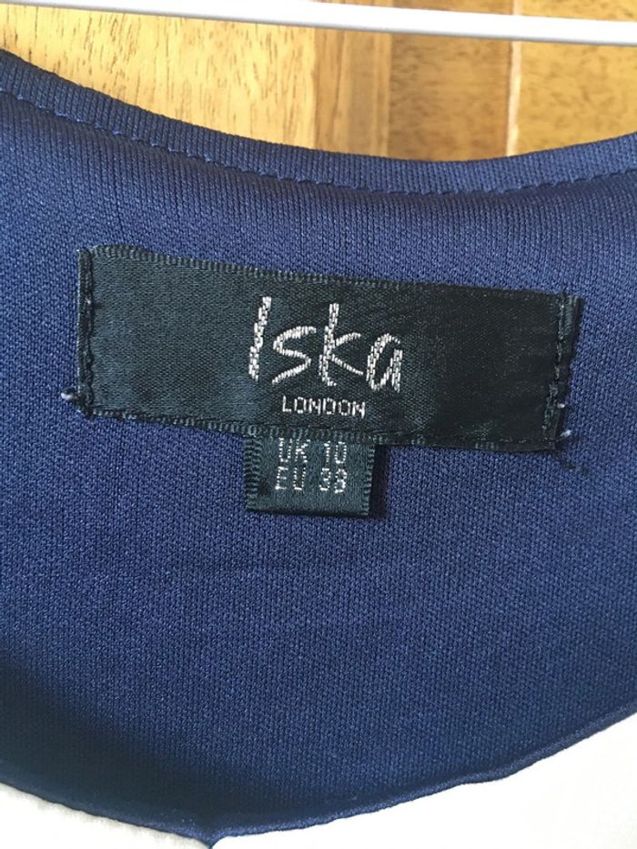 Robe courte bleu marine Iska London - photo numéro 4