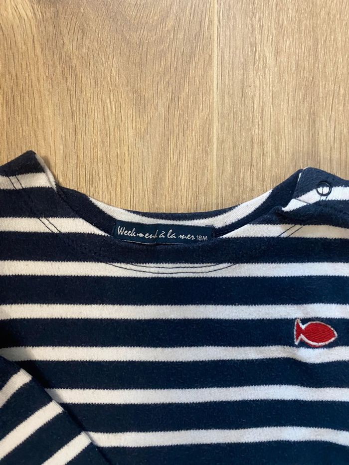 T shirt manche longue marin - photo numéro 2