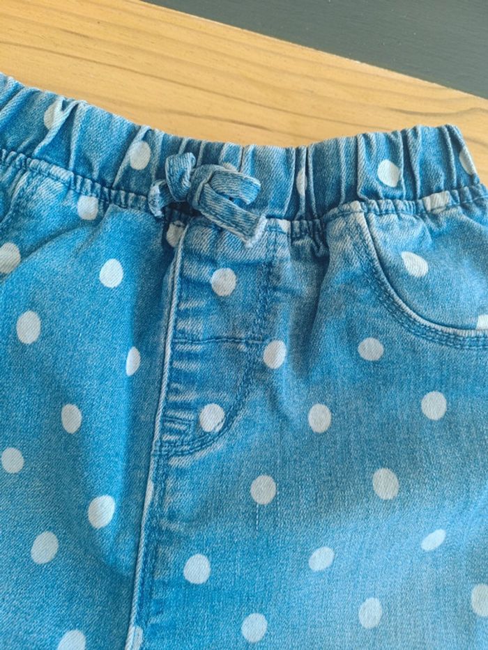 Short en jean à pois - photo numéro 3