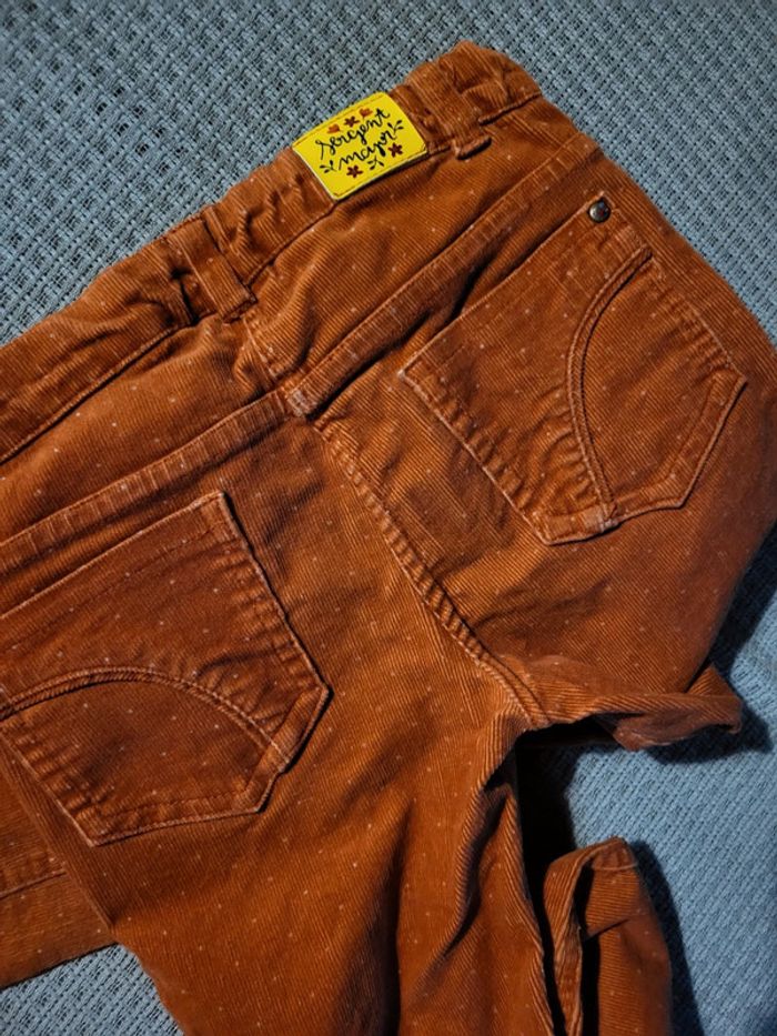 Pantalon velours côtelé hiver 5ans sergent major - photo numéro 5
