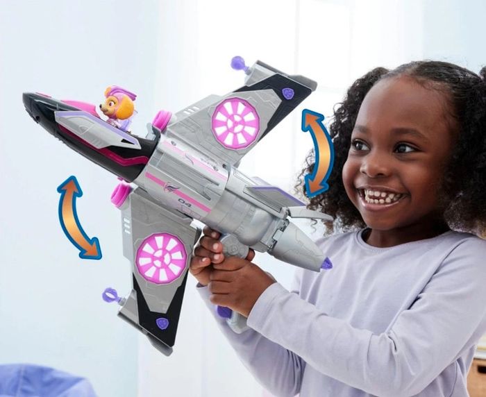 Grand Avion Jet - La Pat Patrouille, Skye/Stella - Paw patrol ( 40cm ) - photo numéro 4