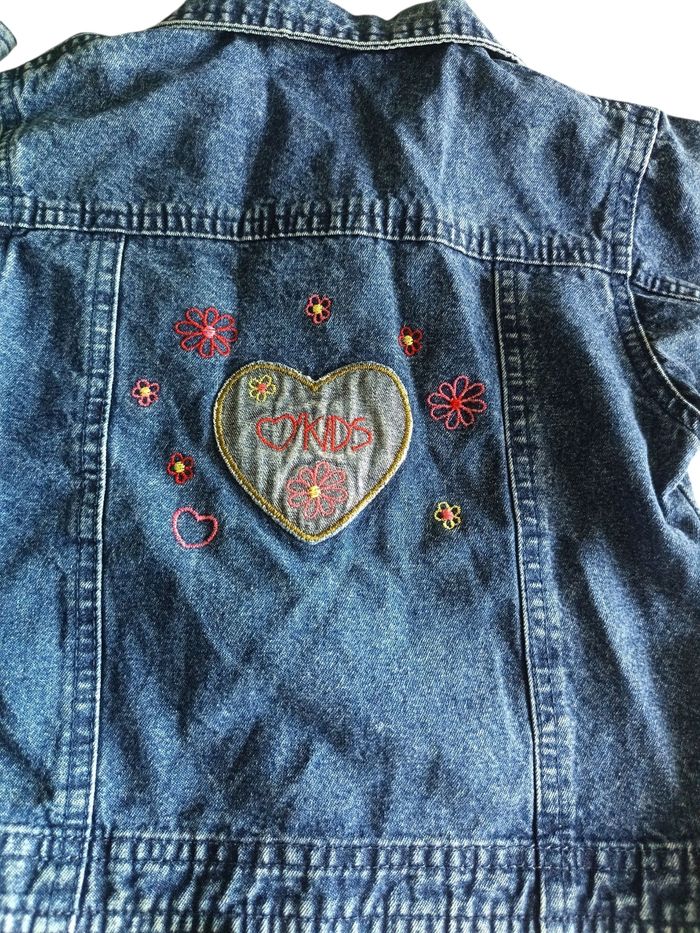 Veste en jean 6 ans Vertbaudet bleu marine - photo numéro 5