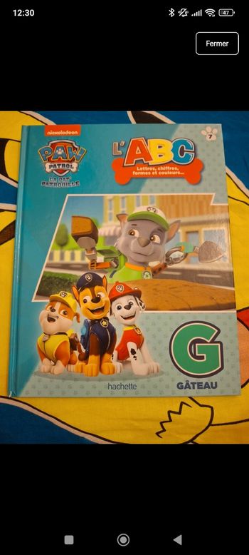 Pat patrouille lettre g