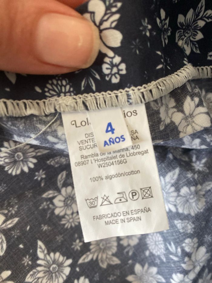 Blouse marine volant - photo numéro 4