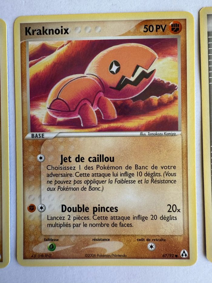 Lot de 3 cartes Pokémon Créateurs légendes Bloc Ex FR - photo numéro 6