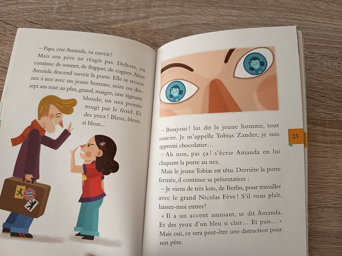 Livre roman enfant CE1-CE2, Amanda chocolat, Milan Cadet - photo numéro 2