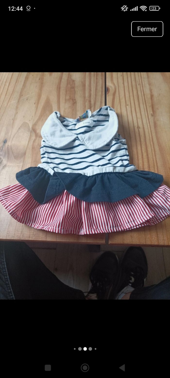 Robe salopette est combi short bébé fille - photo numéro 8