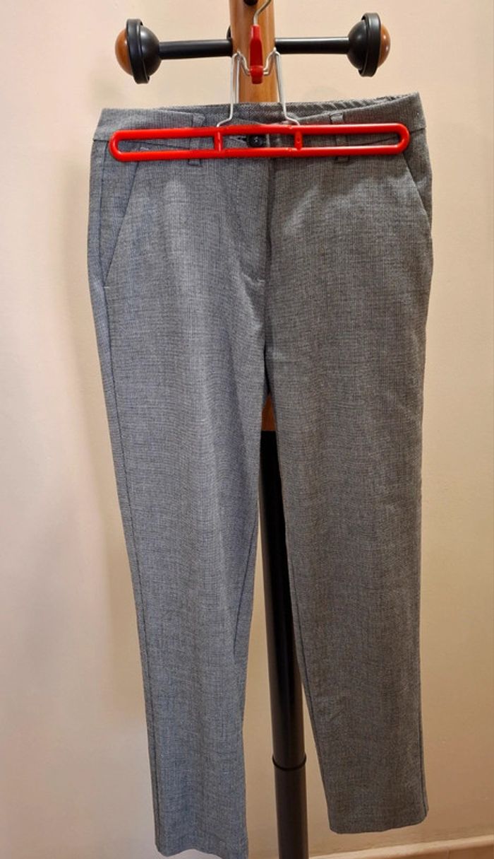 Pantalon gris habillé - Benetton - T. 34 - photo numéro 3