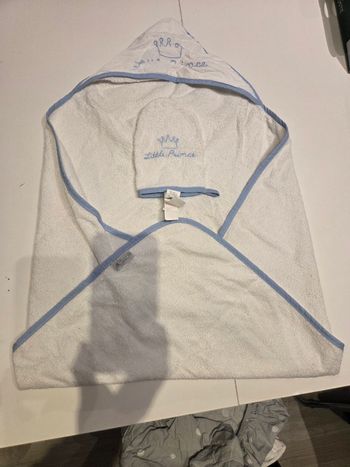 Ensemble cape de bain + gant