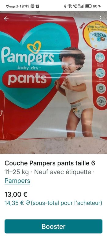 Couche Pampers