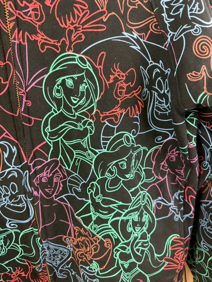 Hoodie gilet zippé à capuche Disney Aladin Tokyo Disneyland