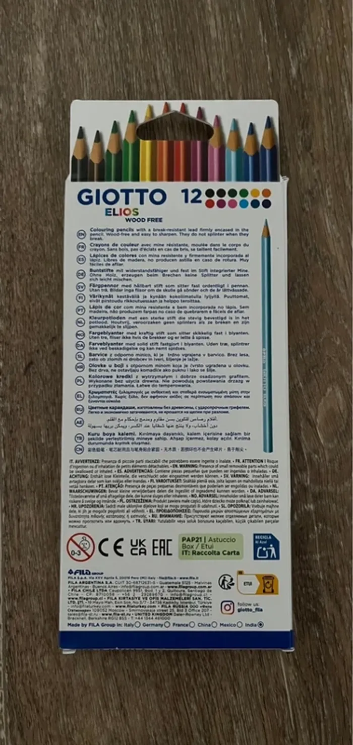 12 crayon de couleur Giotto - photo numéro 2