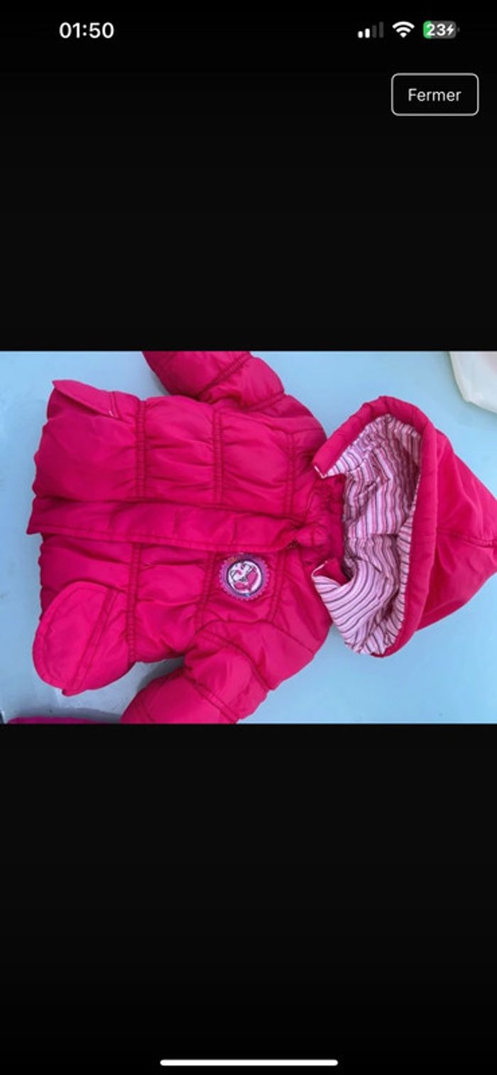 Bébé fille 3 mois – Doudoune Minnie + 7 pièces – 3€” - photo numéro 3
