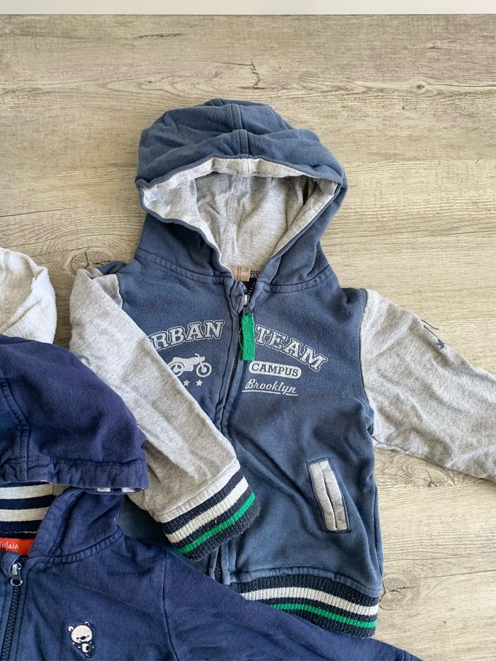 Lot de 3 sweat-shirt à capuche 2 ans - photo numéro 3