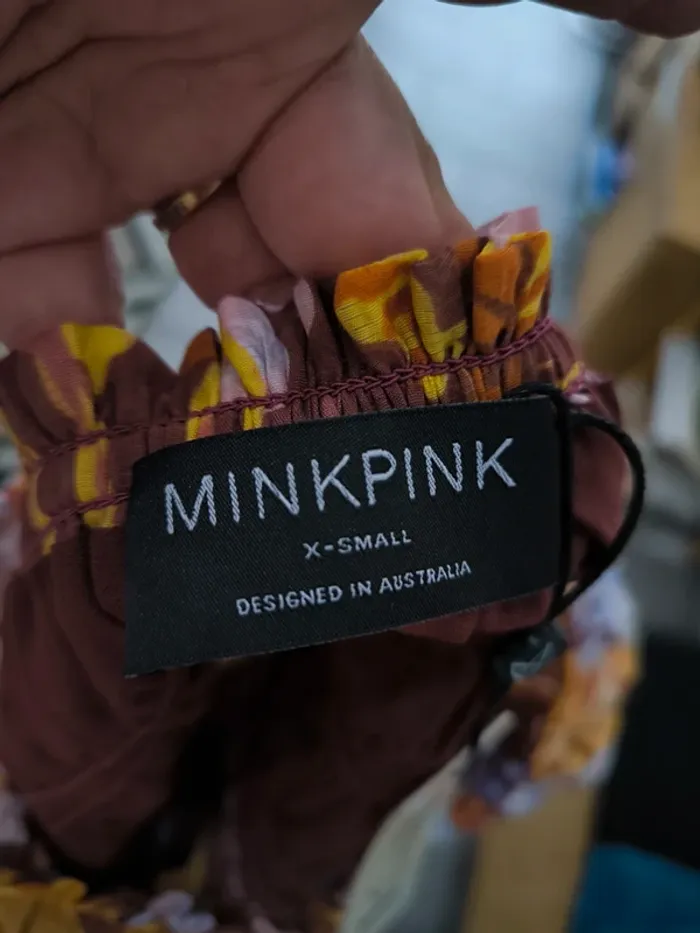 Blouse fleurie Minkpink – taille XS – neuve avec étiquette - photo numéro 4