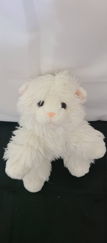 Doudou peluche chat blanc HISTOIRE D'OURS -