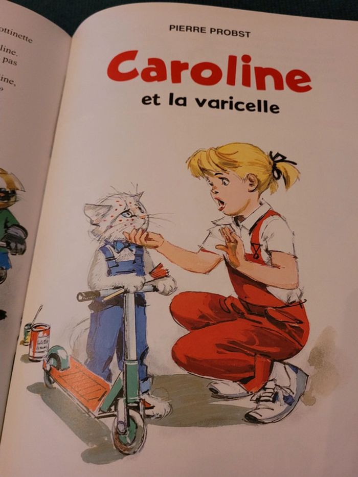 Livre rare Caroline et la Varicelle Pouf Pierre Probst Hachette Jeunesse Album multicolore - photo numéro 3