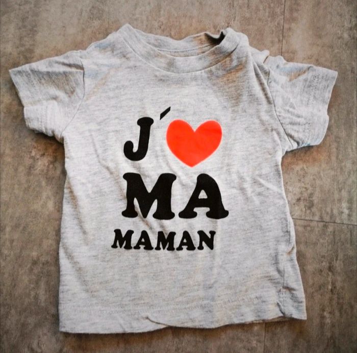 T-shirt bébé 3 mois Maman